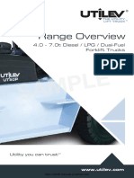 Utilev UT50P 4.0 - 7.0 Ton Forklift Brochure