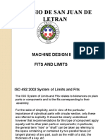 Colegio de San Juan de Letran: Machine Design Ii Fits and Limits