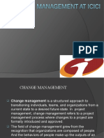 Change Management at ICICI