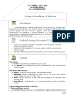 Module - Wk5&6 - The Biological Foundation of Behavior