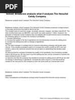 Breakeven Analysis What If Analysis The Herschel Candy Company