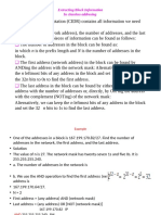 Extracting Block Information in Classless Addresing