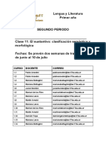 Clase 11-Primer Año - Sustantivos