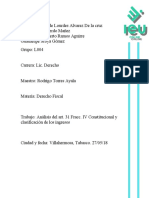 Análisis Del Art, 31 Constitucional Derecho Fiscal