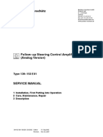 Follow - Up Steering Control Amplifier (Analog Version) : Type 139 - 153 E01