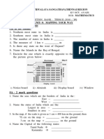 VSA - 1 Mark Questions Fill in The Blanks:: Kendriya Vidyalaya Sangathan, Chennai Region