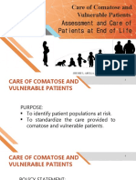 Care of Comatose and Vulnerable Patients