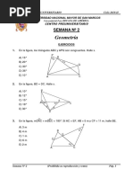 Geometría Semana #2 Enunciados - Ordinario 2018-Ii