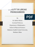 Duality in Linear Programming