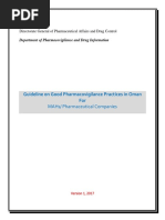 Oman-Guideline On Good Pharmacovigilance Practices