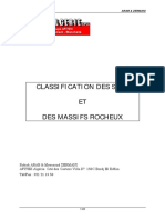 Classification Des Sols Et Massifs Rocheux