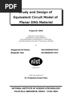 Study and Design of Equivalent Circuit Model of Planar DNG Material