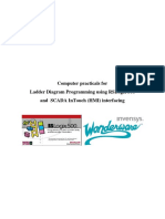 Computer Practicals For Ladder Diagram Programming Using RSLogix 500 and SCADA InTouch (HMI) Interfacingg