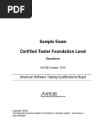 Foundation 2018 Sample Exam 2 Questions