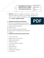 Anexo 3.procedimiento de Trabajo Seguro de Aseo y Limpieza de Fachada de Edificios.