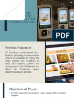 Food Kiosk: Smart Food Ordering System For Restaurants