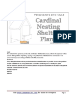 Cardinal Nesting Shelter Birdhouse