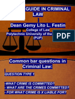 Dean Festin - Review Guide in Crminal Law