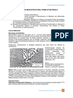 Lesson #2: The Microstructural Forms of Materials Learning Objectives