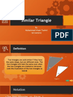 Similar Triangle: by Muhammad Irham Tauhid 1811441010