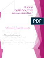 El Apoyo Psicopedagogico en Los Centros Educativos TEST