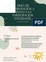 Línea de Intervención 3 - Apoyo A La Participación Estudiantil