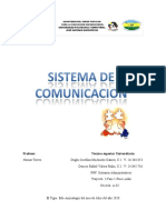 Informe de Sistema de Comunicacion