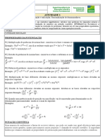 8o MAT Atividade 1 Notacao Cientifica Potenciacao e Radiciacao Racionalizacao de Denominadores 1