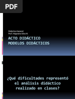 Acto Didáctico - Modelos Didácticos