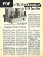 Adapting The "Ultra-Linear' Williamson 6550 Operation