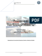 Resumen Presentacion Foro Tecnologia Offshore Sur 23-01-2008