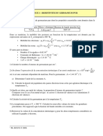 Exercice 1: - Mobilité des électrons: μ μ μ - Mobilité des trous: μ μ μ