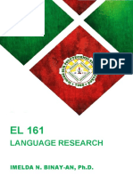 Language Research: Imelda N. Binay-An, PH.D