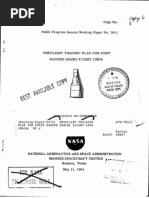 Preflight Training Plan For First Manned Gemini Flight Crew