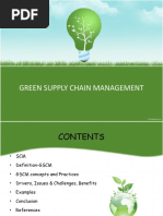 Green Supply Chain Management