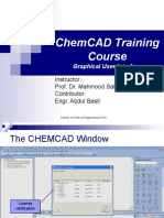 Chemcad Training Course: Instructor: Prof. Dr. Mahmood Saleem Contributor: Engr. Abdul Basit