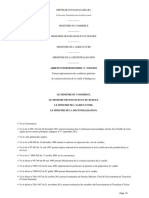 ARRETE INTERMINISTERIEL #35255:2013 Portant Réglementation Des Conditions Générales de Commercialisation de La Vanille À Madagascar.