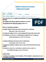 EXERCISES Compound Subjects and Predicates.