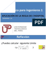 Semana 14 Ses 28 Aplicación de La Regla de L'Hospital