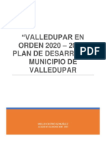 Plan de Desarrollo Valledupar en Orden 2020 - 2023