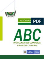 Abc Política Marco de Convivencia y Seguridad Ciudadana