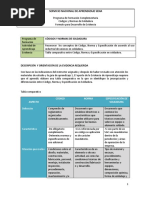 Tabla Comparativa Código, Norma, Especificación.