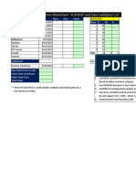 BMX State Point Calculation Worksheet: VLOOKUP and Data Validation List