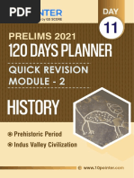 120 Days Planner For Prelims 2021 DAY 11 Prehistoric Period