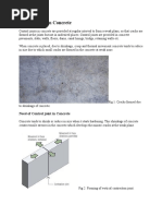 Need of Control Joint in Concrete