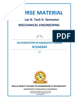 Automation in Manufacturing