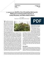 A Suspended Net-Pot, Non-Circulating Hydroponic Method For Commercial Production of Leafy, Romaine, and Semi-Head Lettuce