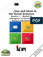 DISS q1 Mod2 EmergenceOfSocialScienceDiscplines v2 - Donna