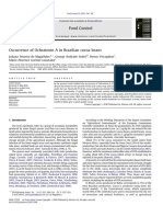 Occurrence of Ochratoxin A in Brazilian Cocoa Beans