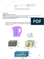 Atividade de Matemática 8º Ano Capacidade e Volume